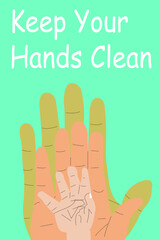 Keep your hands clean poster