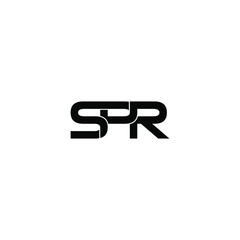 spr letter original monogram logo design