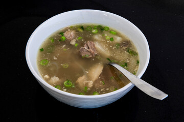 Korean Beef's Rib Bone Soup whick is called Galbitang