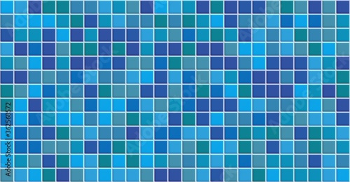 立体感のある9色のタイルの組み合わせの背景画像 Wall Mural-photo-cat