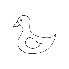 duck icon vector baby symbol