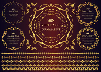 vintage ornament set. 