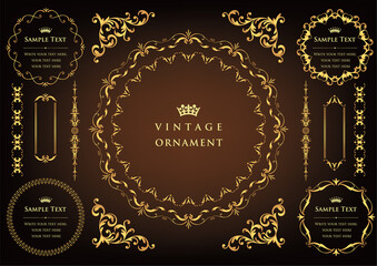 vintage ornament set. 