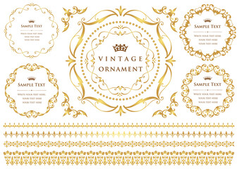 vintage ornament set. 
