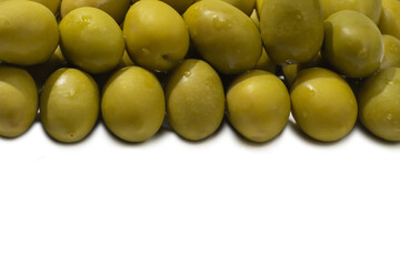 Tasty mix olives background.