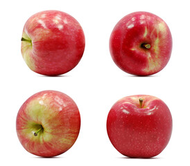 Apple fruits isolated on white background