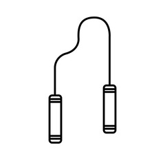 lasso line style icon design, Gym sport bodybuilding healthy lifestyle activity cardio leisure and exercise theme Vector illustration