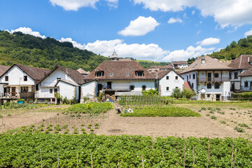 rural town of ochagavia in navarre, spain