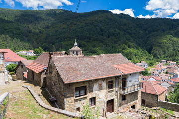 rural town of ochagavia in navarre, spain