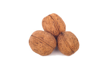 walnut isolated on white background