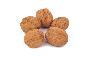 walnut isolated on white background