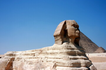 The Great Sphinx of Egypt near the Pyramids of Giza