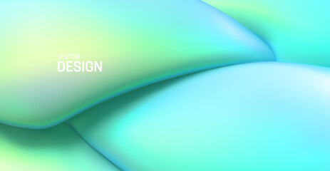 Soft mint green backdrop. Abstract liquid background.