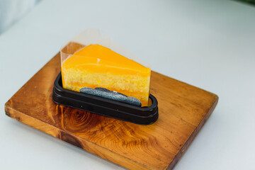 Home made orange cheesecake