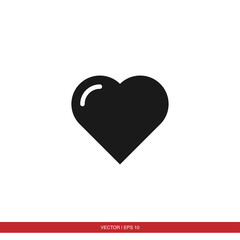 Heart, love, like, valentine icon vector