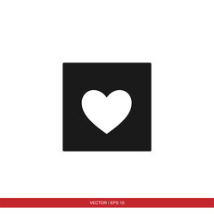 Heart, love, like, valentine icon vector