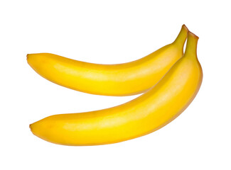 two savory banana on a white background