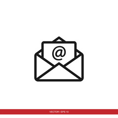 Mail icon vector