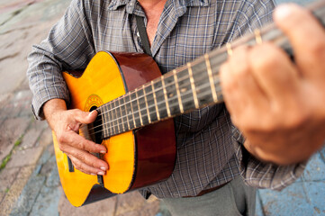 Musicians in the central plaza of Guatemala City