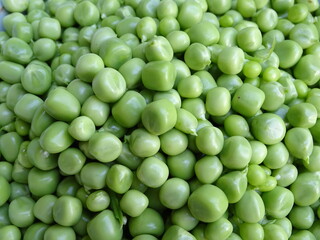 Freshly shucked peas