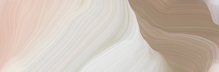 inconspicuous header with elegant modern waves background design with light gray, rosy brown and ash gray color