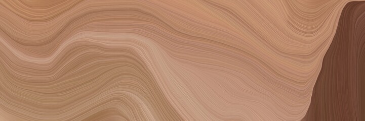 unobtrusive header with colorful abstract waves illustration with rosy brown, old mauve and tan color