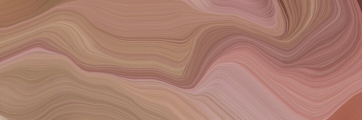 inconspicuous elegant contemporary waves illustration with rosy brown, old mauve and tan color