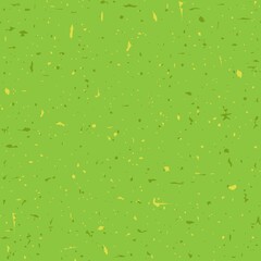 Seamless recycled speckled paper background. Green and yellow grunge texture.