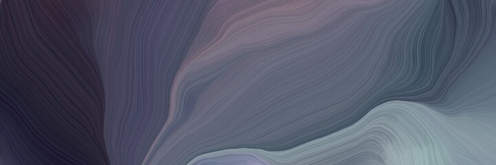 unobtrusive header with colorful modern waves background illustration with dim gray, dark gray and very dark blue color