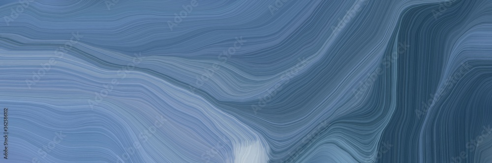 Aufkleber unobtrusive elegant modern soft curvy waves background design with slate gray, dark slate gray and p