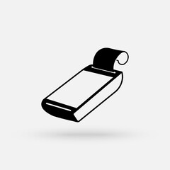 Pos terminal.  Simple modern icon design illustration.