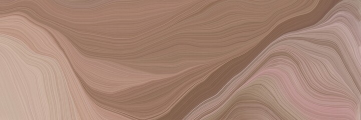 inconspicuous colorful modern curvy waves background illustration with gray gray, tan and rosy brown color