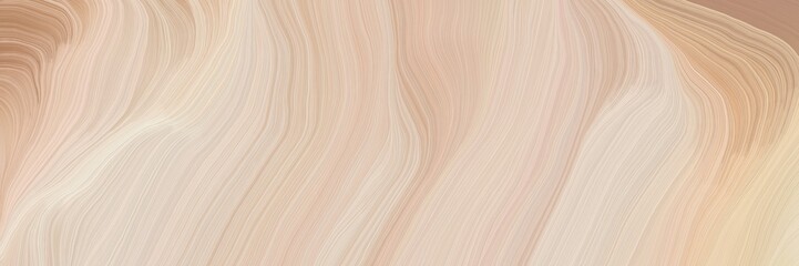 inconspicuous colorful modern soft curvy waves background illustration with baby pink, rosy brown and antique white color