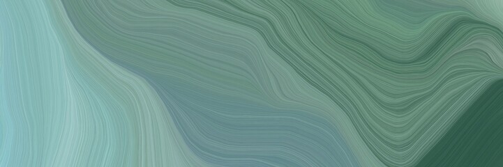 unobtrusive colorful modern soft curvy waves background design with slate gray, pastel blue and dark slate gray color