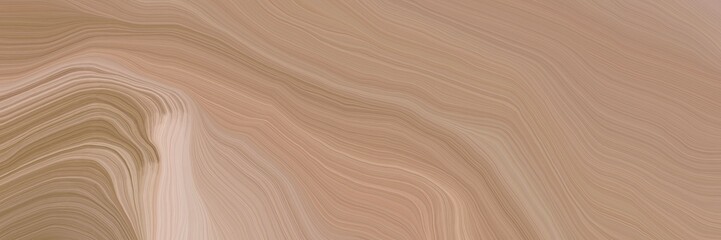 inconspicuous elegant abstract waves design with rosy brown, silver and pastel brown color