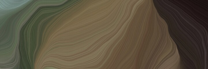 unobtrusive banner with colorful abstract waves design with dark olive green, very dark pink and gray gray color