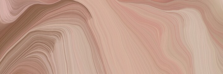 inconspicuous colorful smooth swirl waves background design with rosy brown, tan and pastel brown color