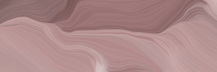 inconspicuous header with colorful modern waves background illustration with rosy brown, pastel brown and pastel gray color