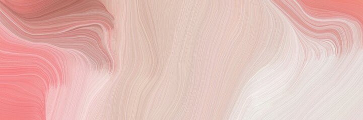 unobtrusive header with elegant contemporary waves design with baby pink, rosy brown and linen color