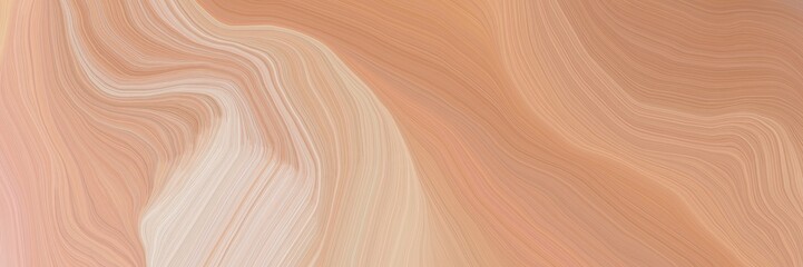 inconspicuous colorful smooth swirl waves background design with tan, dark salmon and baby pink color