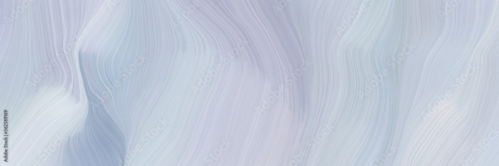 Aufkleber inconspicuous header with colorful contemporary waves design with light steel blue, light gray and d