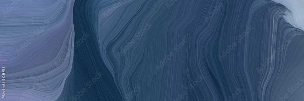 Aufkleber unobtrusive colorful modern soft swirl waves background design with dark slate gray, light slate gray and slate gray color
