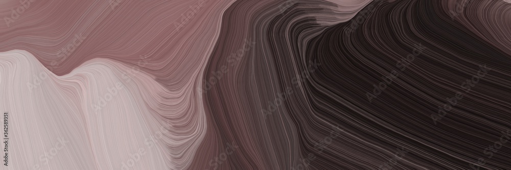 Poster inconspicuous header with colorful modern soft swirl waves background design with very dark blue, pastel purple and old lavender color