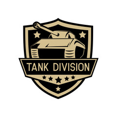 Obraz premium army badge logo isolated on white background, vector illustration