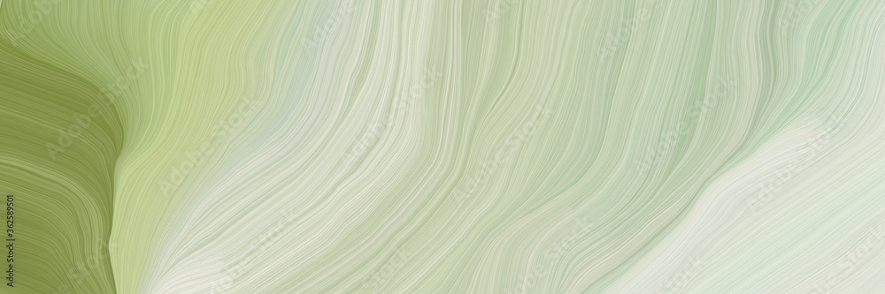 Aufkleber inconspicuous header with colorful modern curvy waves background illustration with pastel gray, past
