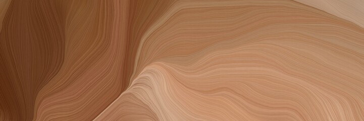 inconspicuous elegant modern curvy waves background illustration with pastel brown, chocolate and saddle brown color