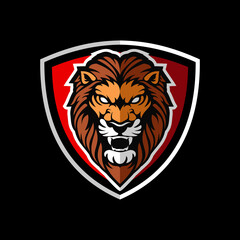 Lion head logo icon design