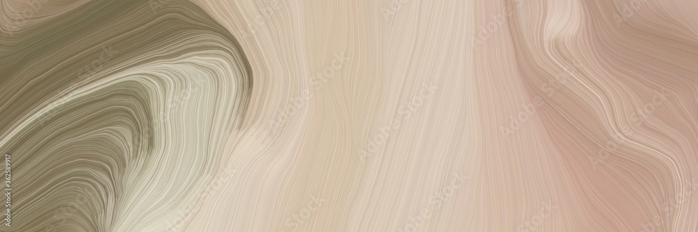 Poster inconspicuous header with colorful curvy background illustration with tan, pastel brown and gray gra