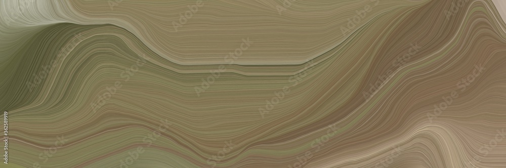 Poster unobtrusive elegant modern soft swirl waves background design with pastel brown, rosy brown and dark