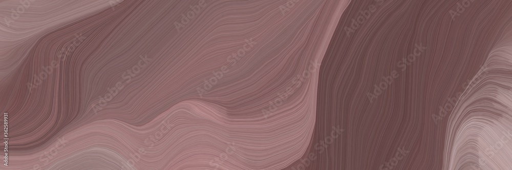 Aufkleber inconspicuous elegant smooth swirl waves background design with pastel brown, rosy brown and old mau